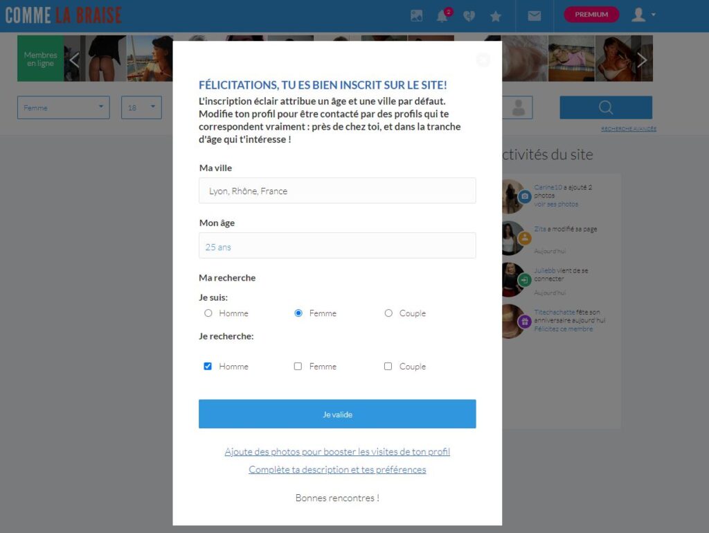 inscription sur commelabraise