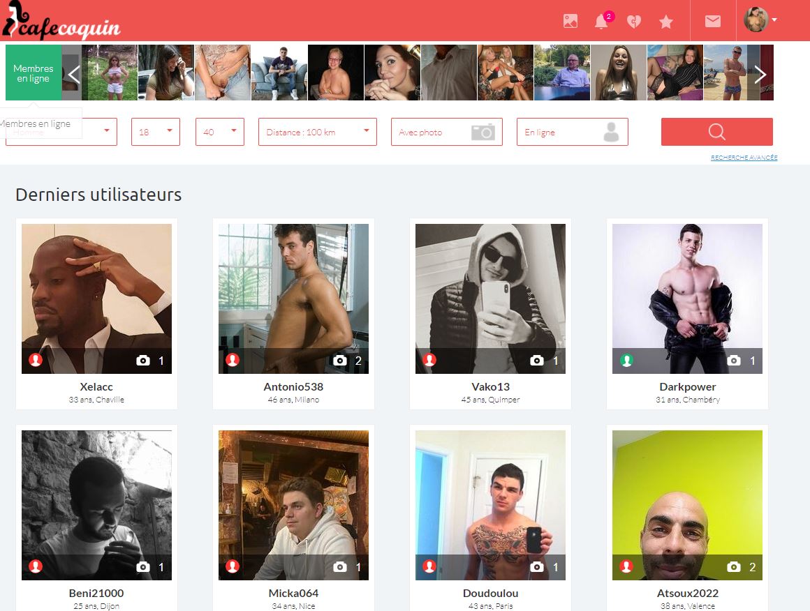 cafe coquin interface