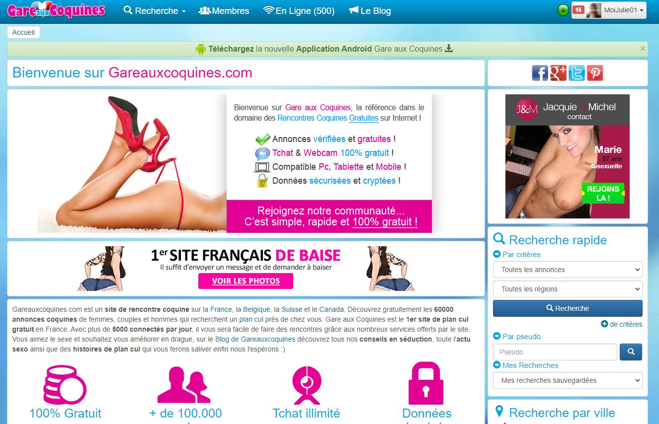 Gare aux coquines avis