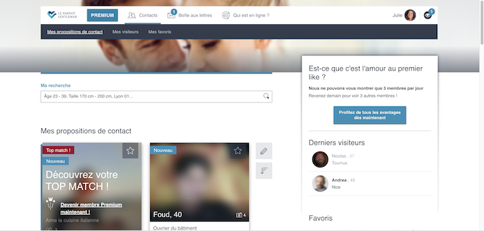 accueil du site le parfait gentleman rencontres pour célibataires